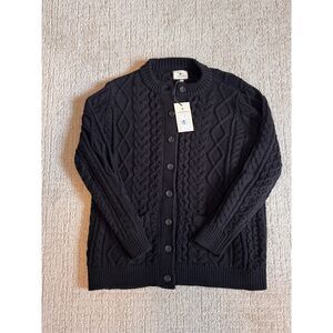 NWT Tuckernuck Black Knitted Cardigan - Medium